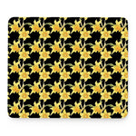 Watercolor Daffodil Flower Pattern Print Mouse Pad