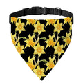 Watercolor Daffodil Flower Pattern Print Over The Collar Dog Bandana