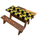 Watercolor Daffodil Flower Pattern Print Picnic Table Cover
