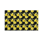 Watercolor Daffodil Flower Pattern Print Polyester Flag