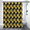 Watercolor Daffodil Flower Pattern Print Premium Shower Curtain