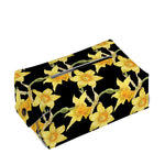 Watercolor Daffodil Flower Pattern Print Rectangle Tissue Box Cover