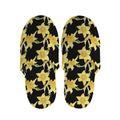 Watercolor Daffodil Flower Pattern Print Slippers