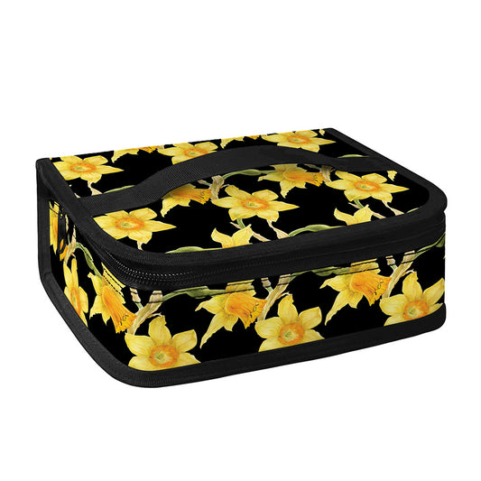 Watercolor Daffodil Flower Pattern Print Small Lunch Bag