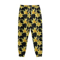 Watercolor Daffodil Flower Pattern Print Sweatpants