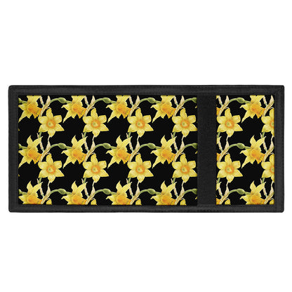 Watercolor Daffodil Flower Pattern Print Trifold Wallet