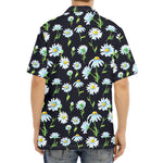 Watercolor Daisy Floral Pattern Print Aloha Shirt