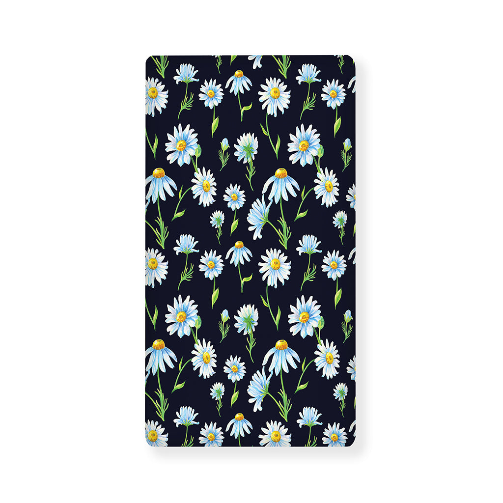 Watercolor Daisy Floral Pattern Print Baby Crib Sheet