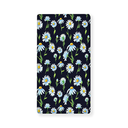 Watercolor Daisy Floral Pattern Print Baby Crib Sheet