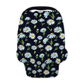 Watercolor Daisy Floral Pattern Print Baby Seat Cover