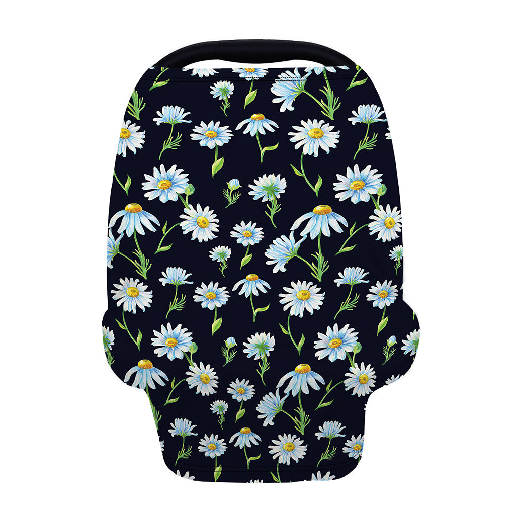 Watercolor Daisy Floral Pattern Print Baby Seat Cover