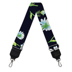 Watercolor Daisy Floral Pattern Print Bag Strap