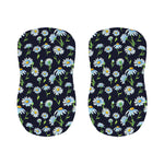 Watercolor Daisy Floral Pattern Print Bar Stool Covers