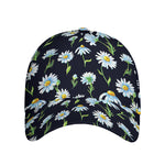 Watercolor Daisy Floral Pattern Print Baseball Cap