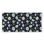 Watercolor Daisy Floral Pattern Print Beach Towel