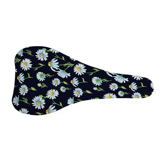 Watercolor Daisy Floral Pattern Print Bicycle Seat Cover
