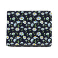 Watercolor Daisy Floral Pattern Print Bifold Wallet