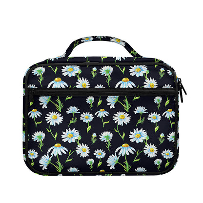 Watercolor Daisy Floral Pattern Print Briefcase Bible Bag