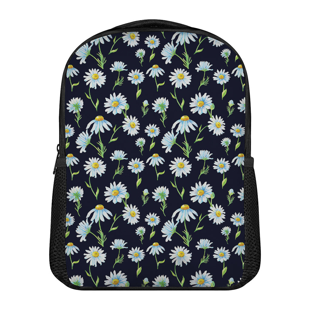 Watercolor Daisy Floral Pattern Print Casual Backpack