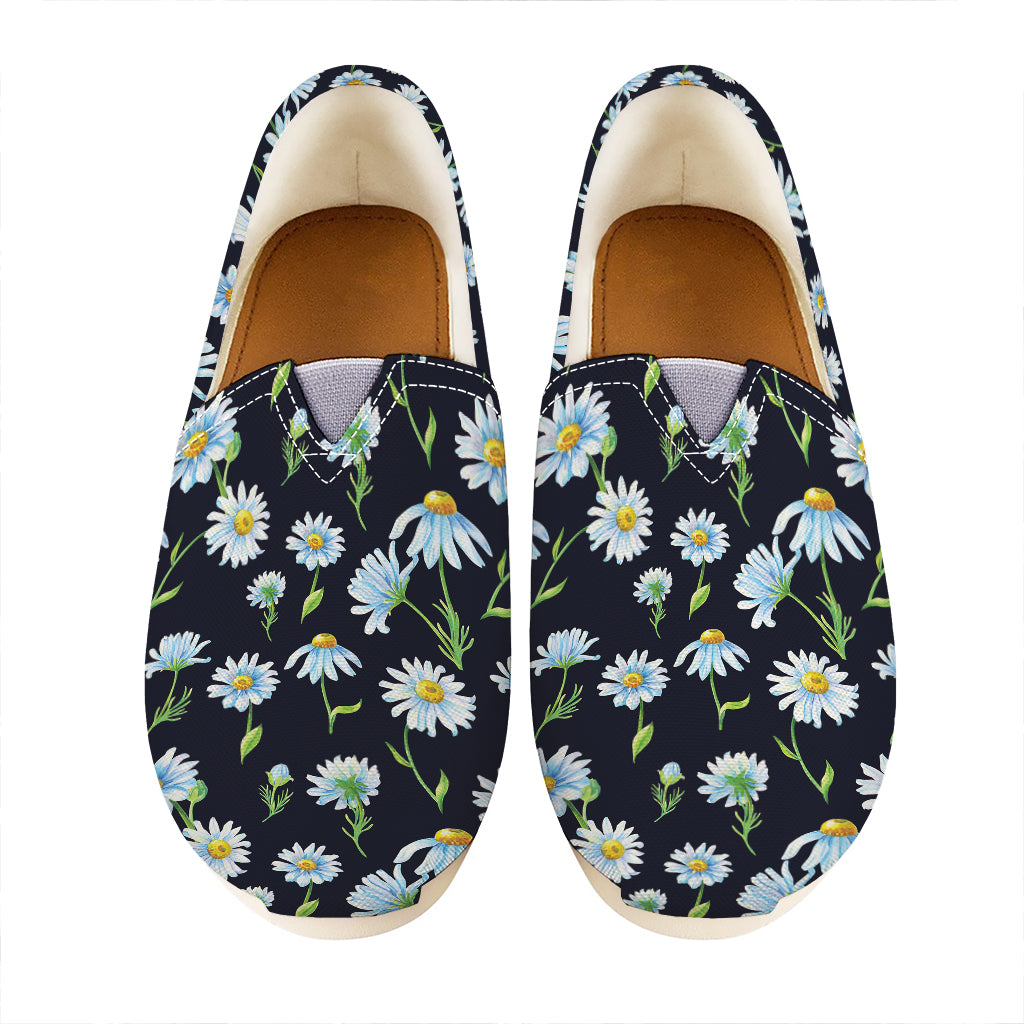 Watercolor Daisy Floral Pattern Print Casual Shoes