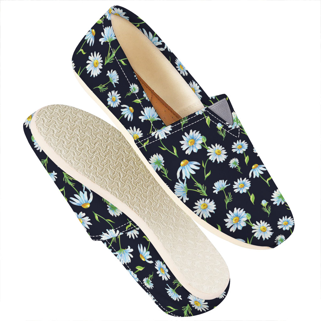 Watercolor Daisy Floral Pattern Print Casual Shoes