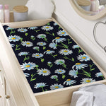 Watercolor Daisy Floral Pattern Print Changing Pad Cover