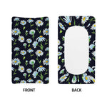 Watercolor Daisy Floral Pattern Print Changing Pad Cover