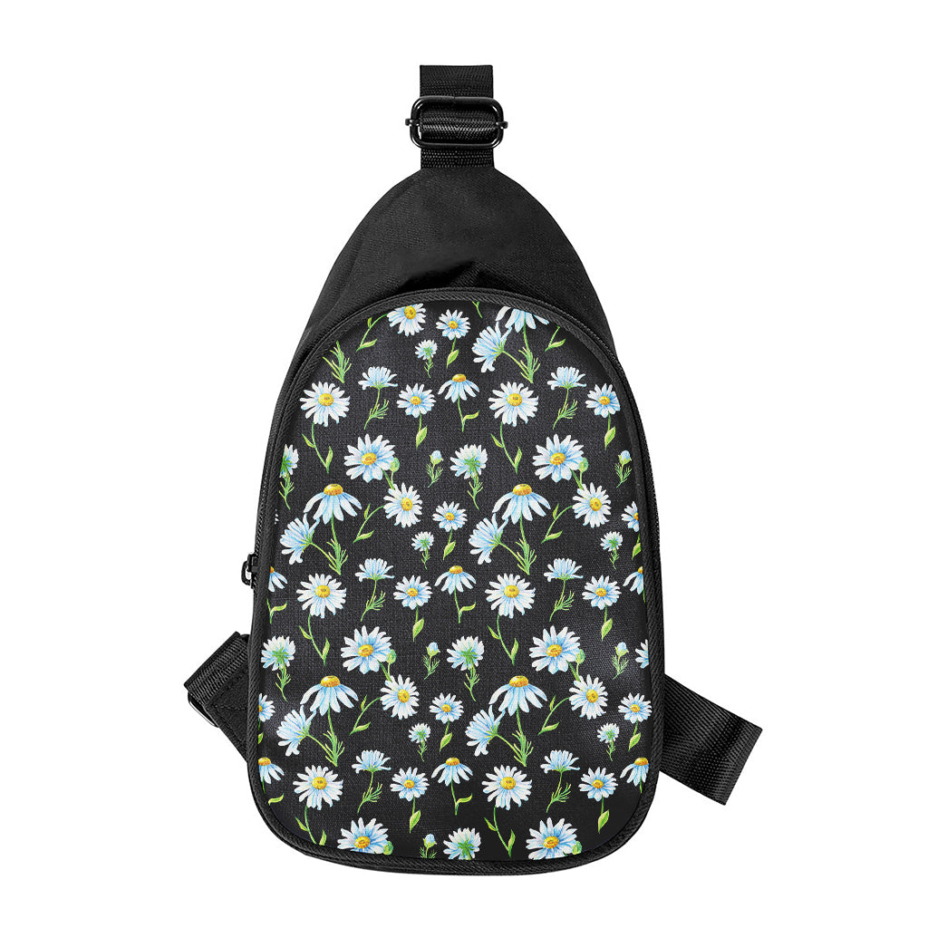 Watercolor Daisy Floral Pattern Print Chest Bag