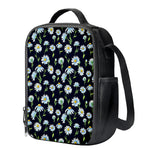 Watercolor Daisy Floral Pattern Print Crossbody Lunch Bag