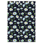 Watercolor Daisy Floral Pattern Print Curtain