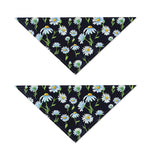 Watercolor Daisy Floral Pattern Print Dog Bandana