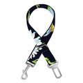 Watercolor Daisy Floral Pattern Print Dog Seat Belt