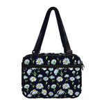 Watercolor Daisy Floral Pattern Print Double Strap Bible Bag