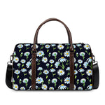 Watercolor Daisy Floral Pattern Print Duffle Bag