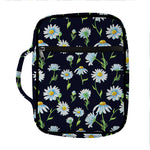 Watercolor Daisy Floral Pattern Print Front Pocket Bible Bag