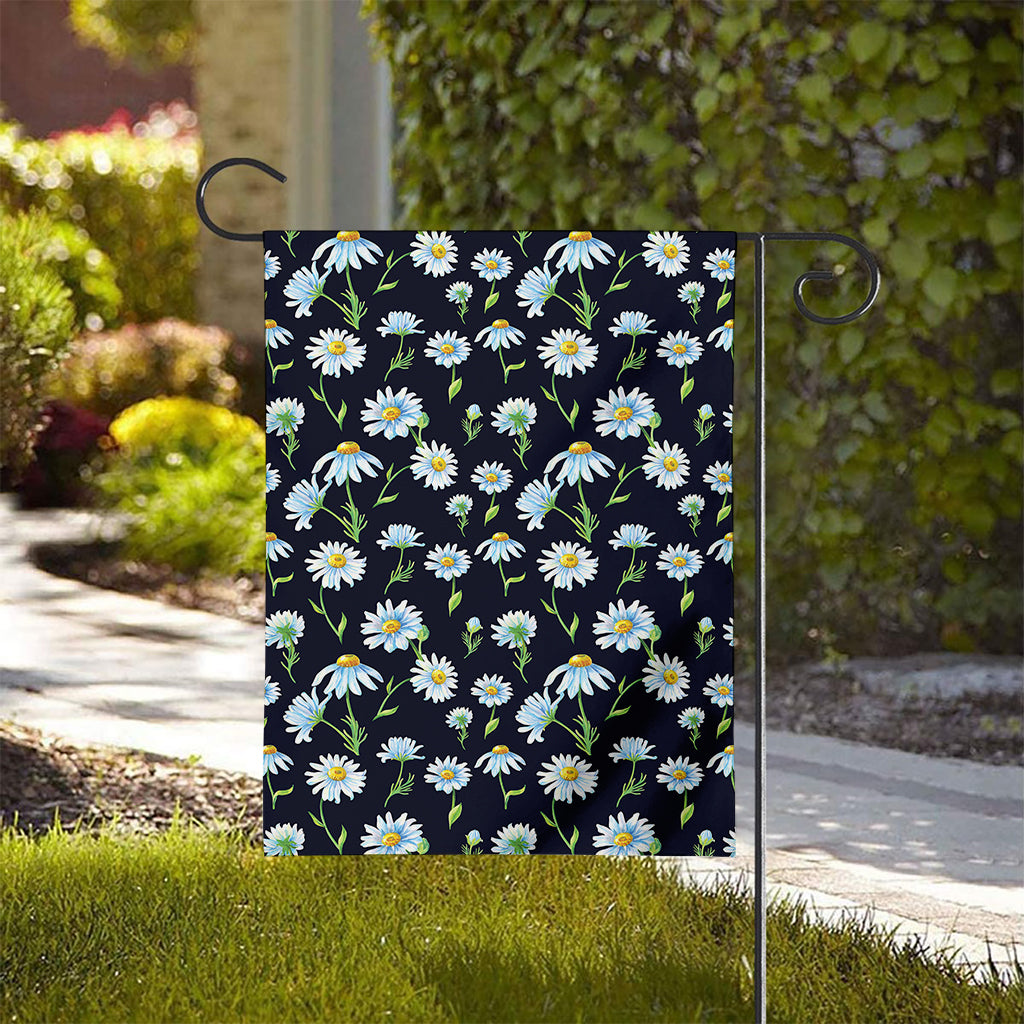 Watercolor Daisy Floral Pattern Print House Flag