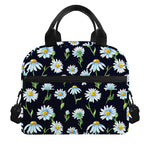Watercolor Daisy Floral Pattern Print Insulated Lunch Bag