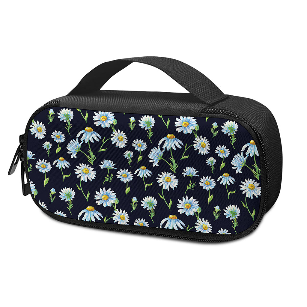 Watercolor Daisy Floral Pattern Print Insulin Cooler Travel Case