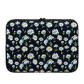 Watercolor Daisy Floral Pattern Print Laptop Sleeve