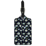 Watercolor Daisy Floral Pattern Print Luggage Tag