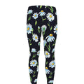 Watercolor Daisy Floral Pattern Print Men's Leggings