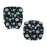 Watercolor Daisy Floral Pattern Print Office Chair Cover