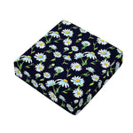 Watercolor Daisy Floral Pattern Print Outdoor Seat Cushion Cover