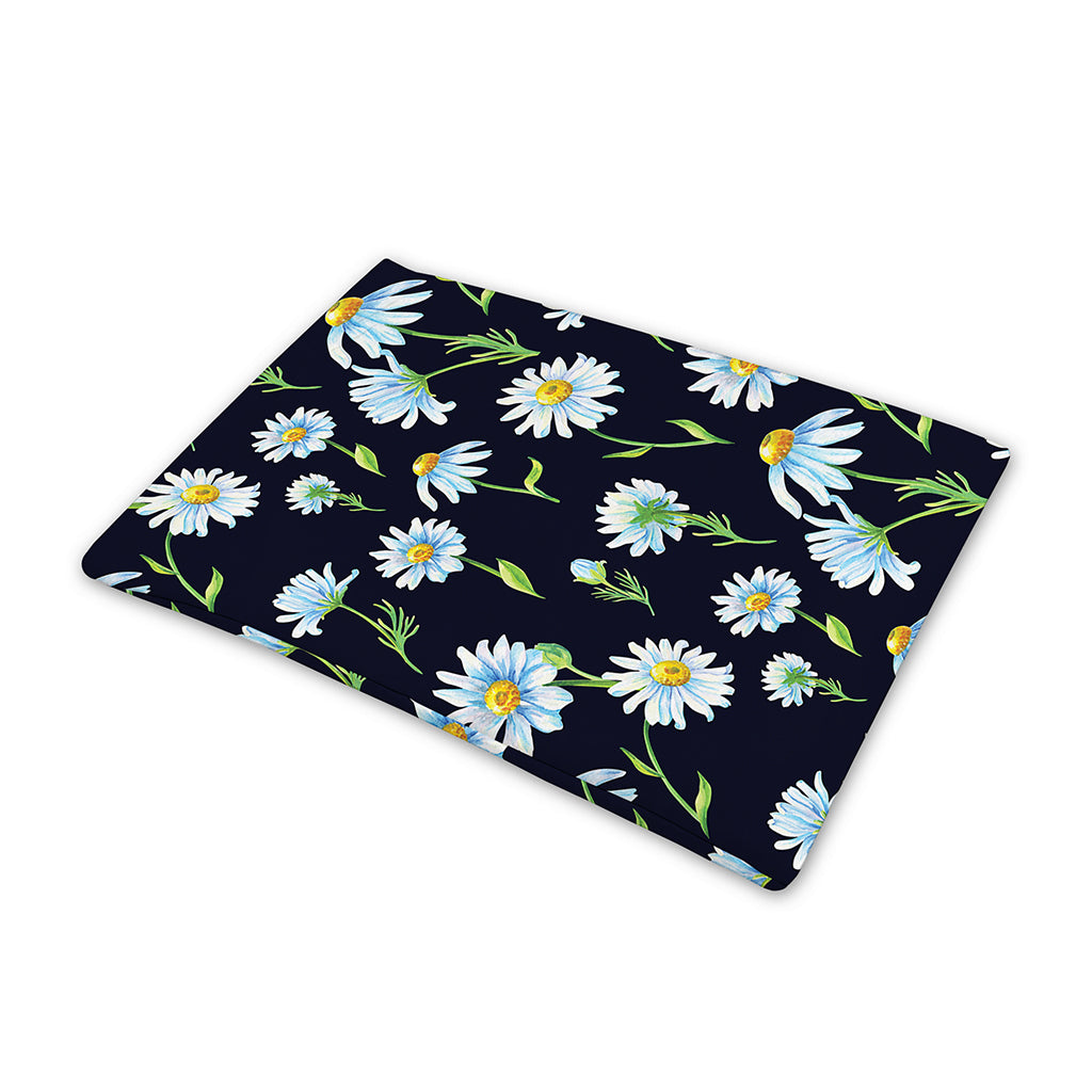 Watercolor Daisy Floral Pattern Print Pet Cooling Mat Cover