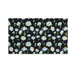 Watercolor Daisy Floral Pattern Print Polyester Flag