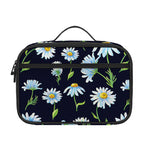 Watercolor Daisy Floral Pattern Print Portable Lunch Bag