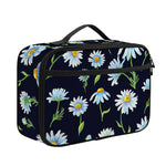 Watercolor Daisy Floral Pattern Print Portable Lunch Bag