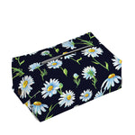 Watercolor Daisy Floral Pattern Print Rectangle Tissue Box Cover