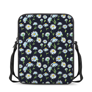 Watercolor Daisy Floral Pattern Print Rectangular Crossbody Bag