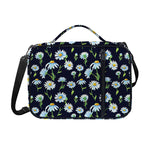 Watercolor Daisy Floral Pattern Print Shoulder Strap Bible Bag